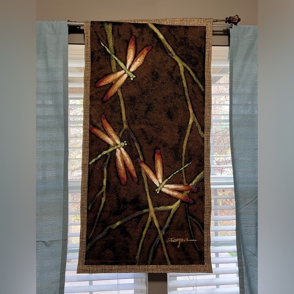 Dragonfly Wall Tapestry - large size 25.5” x 49.5” - Picture 3 of 12